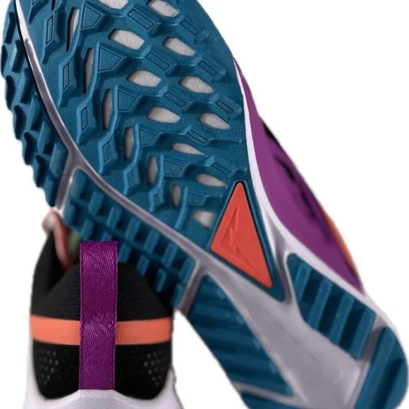 Nike Men's React Pegasus Trail 4 Black Magic Ember Vivid Purple Sneakers Size 10